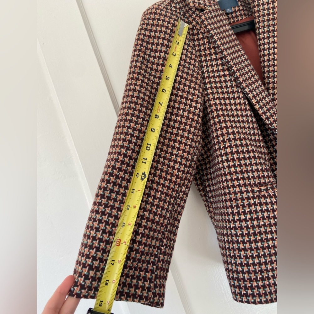 MODCLOTH Houndstooth Wool Jacket 1X - Picture 3 of 11